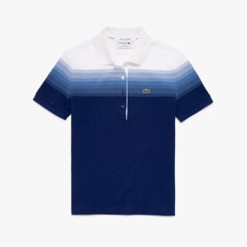 Lacoste Made in France Organic Cotton Piqué Polo Shirt Dámské - Polo Tmavě Blankyt Blankyt / Blankyt